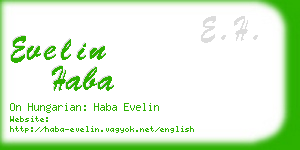 evelin haba business card